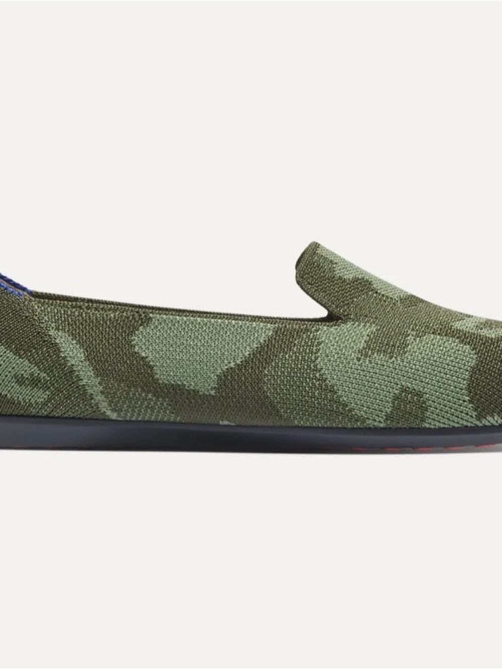 Rothy's Green Camo Daily Loafer Flat in Size 7.5